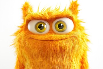 Fototapeta premium Close-up shot of a cute stuffed animal with large, expressive eyes