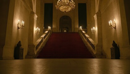 Large reception area lobby of a night luxury hotel design 108