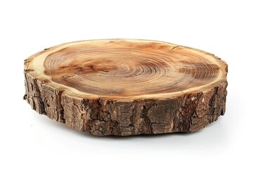 A wooden decorative piece sits on a table surface