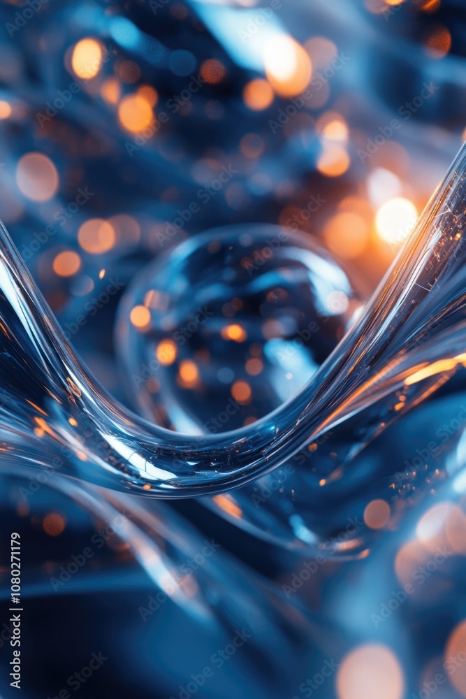 Poster a close-up view of a liquid substance with ripples and waves
