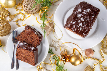 Christmas Gingerbread chocolate cake