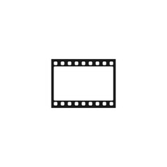 Film frame icon isolated on transparent background