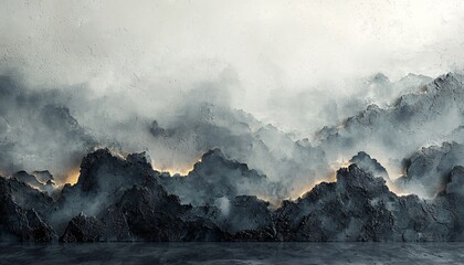 Serene winter-inspired textured surface in soft grays and muted whites, perfect for background applications in modern design, seasonal promotions, and appropriate for winter holidays.