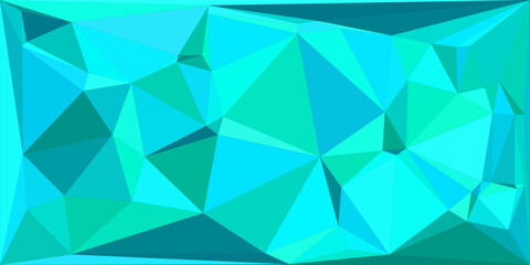 Fototapeta premium Vibrant Polygonal Design with Colorful Triangles and Sharp Angles Forming a Dynamic Geometric Pattern in Digital Art