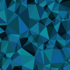 Bold Polygonal Design with Deep Blue Triangles and Sharp Angles Creating a Dynamic Geometric Pattern