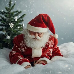 Santa Claus with Christmas gifts