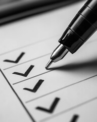 Monochrome Layout, Simple Habit Building Checklist