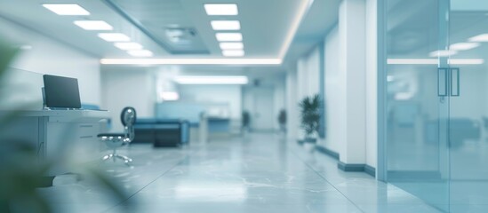 Sterile and Minimalist Office Interior