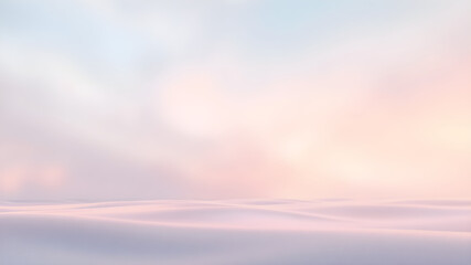 Obraz premium A tranquil background with soft peach, light lavender, and sky blue, creating a peaceful flow across a matte and shiny surface.