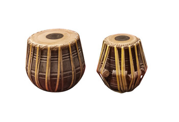 Table or hand drums asian with transparent background