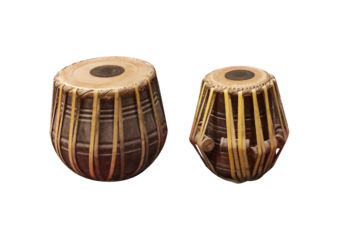 Table or hand drums asian with transparent background
