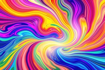 Obraz premium Abstract Swirling Colors Abstract Art