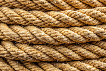 Fototapeta premium Rope stack close-up.