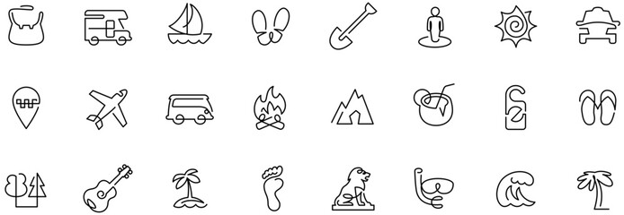 Set of Travel icons