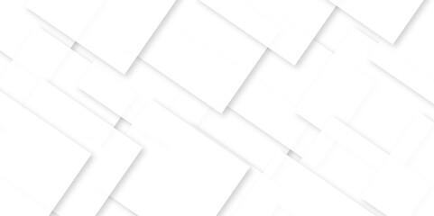Modern white and gray technology concept diamond triangle geometric line background. Creative design with white boxes and 3d white rectangle business card. soft shadows as pattern, top view. squares.