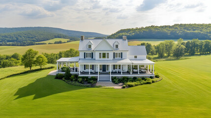 Nashville country estate with rolling pastures and private recording studio, modern Tennessee luxury farmhouse