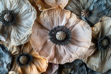 Obraz premium A bouquet of colorful flowers, ideal for use in still life photography or as a background image