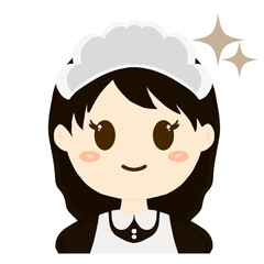 A girl maidmilk of profession