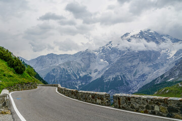 Stelvio Pass (Passo Del Stelvio) in the Italian Alps