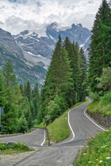 Stelvio Pass (Passo Del Stelvio) in the Italian Alps