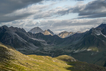 Obraz premium Stelvio Pass (Passo Del Stelvio) in the Italian Alps