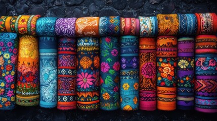 Explore the vibrant patterns of incan-inspired textiles showcasing rich cultural heritage