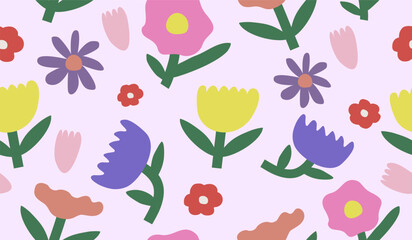 PrintFloral seamless pattern design vector