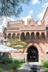 Obraz premium Castello dAlbertis, or DAlbertis Castle. This is a historical residence in Genoa, north-western Italy. It was the home of sea captain Enrico Alberto dAlbertis