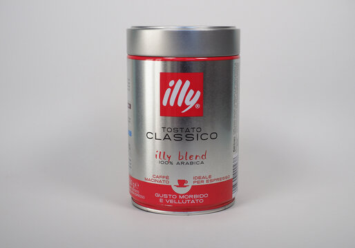 Illy coffee tin can