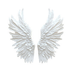 Obraz premium Angel Wings. Isolated on transparent background.
