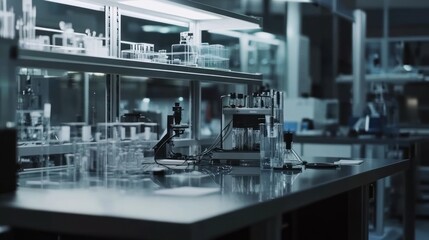 Laboratory Workbench with Equipment