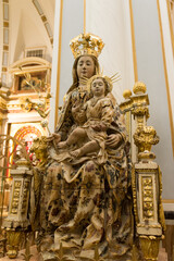 Interior of the Metropolitan Cathedral Basilica of the Assumption of Our Lady of Valencia, Spain