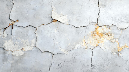 Obraz premium Abstract background Rough cracked concrete texture in grayscale with visible imperfections and highlights, showcasing weathered surface