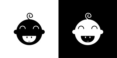 baby dental icon Outline sign symbol set