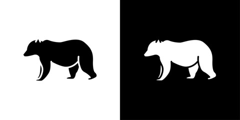 Bear icon Outline sign symbol set
