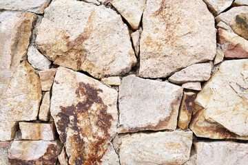 Rustic Stone Wall Texture for Architectural Design and Background Decoration