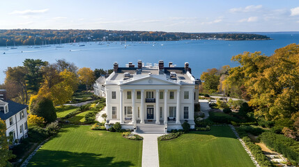 Historic Charleston piazza house with magnolia gardens and harbor views, restored South Carolina colonial mansion