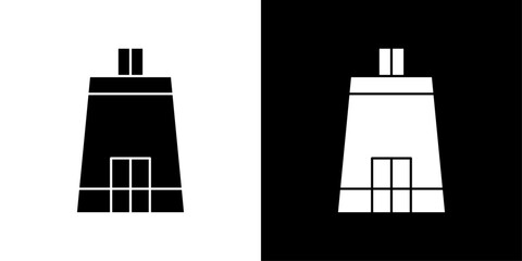 cricket pitch icon Outline sign symbol set