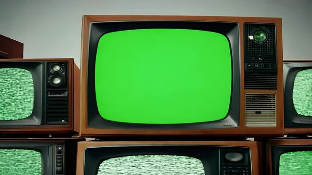 editing software Effects customizable scenes television technology display vintage retro electronic set media blank entertainment equipment communication broadcast broadcasting box interior inside