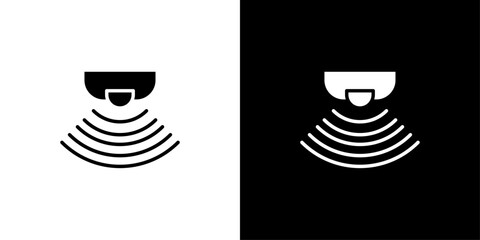 Sensor icon Outline sign symbol set