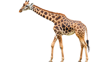 giraffe on white