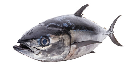 bluefin tuna on white background
