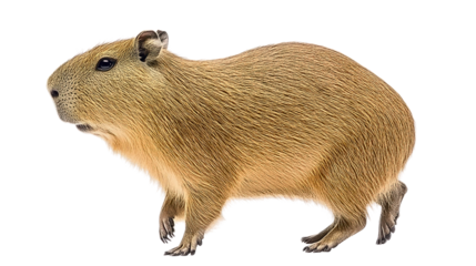 close up of a capybara