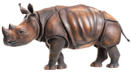 rhinoceros isolated on white background
