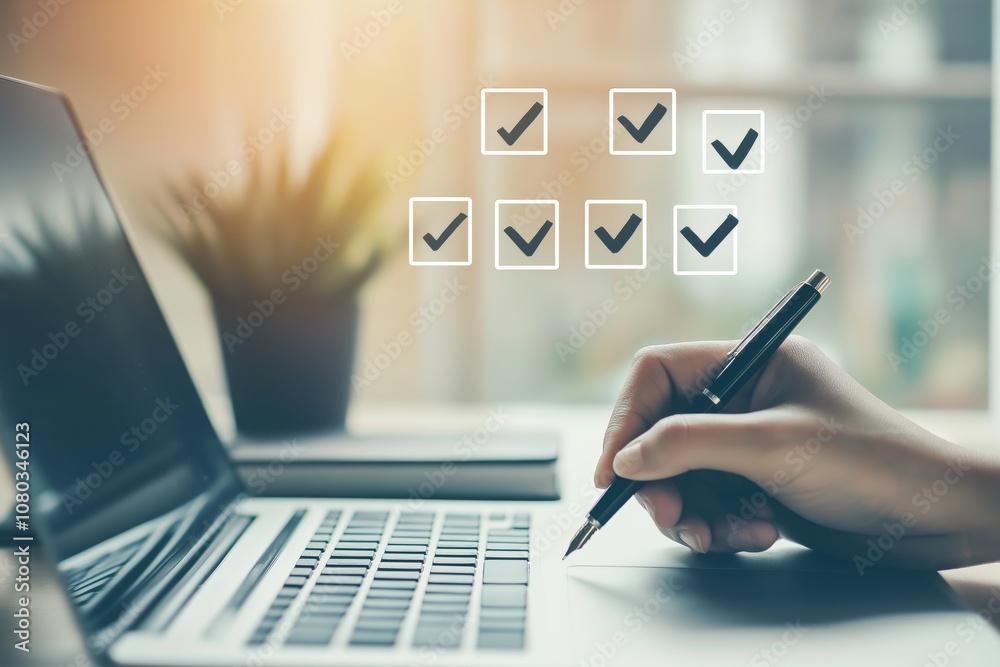 Aufkleber Achieving Effective Business Workflow Management through the Utilization of Checklists and Advanced Technology Solutions for Enhanced Efficiency and Productivity in Todays Competitive Landscape