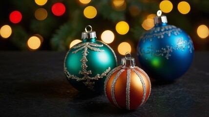 Festive Christmas Ornaments with Holiday Glow