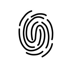 Obraz premium Fingerprint Line Icon