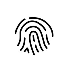 Fingerprint Line Icon