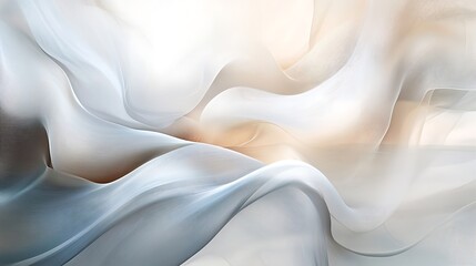 Obraz premium A soft, flowing abstract design with gentle curves and light tones.
