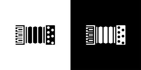 accordion icon linear logo isolated